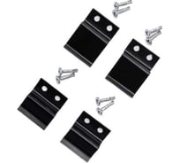 Держатель для москитной сетки металлический Комфорт черный 1 комплект (4 штуки) ДМЧ02698