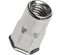 Заклепка-гайка ЦКИ М8x17.5 плоск. уменьш. 1/2 шестигранная, сталь, цинк, REX, под пакет 0.5-3 мм, 10 шт. 6454107