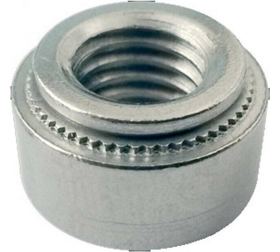 Гайка запрессовочная круглая ЦКИ S М10-1 2,3 мм, цинк, 5 шт. 3473037 1