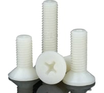 Винт с потайной головкой и крестообразным шлицем DINFIX DIN 965 полиамид (пластик) M8x40 (50 шт) 00-0005444