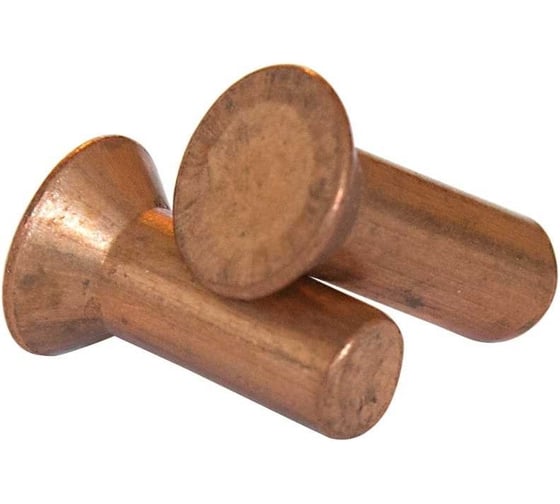Заклепка забивная METIZ-A2 ГОСТ 10300-80 5x26 мм медь, 10 шт. 661526CU 10 1