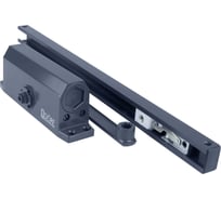 Двойной доводчик со скользящ тягой и фиксацией DORF SLIDE_8224 (Hold Open), 110 кг, антрацит DORF_SLIDE_L8224_7016