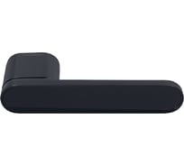 Ручка дверная с фиксатором MORELLI MH-62-S50 BL, MARACANA на скрытой овальной розетке, цвет - черный 9014454