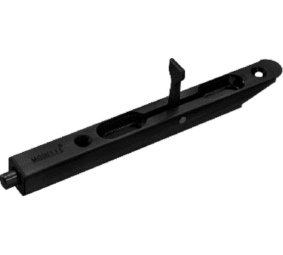Шпингалет MORELLI OL160 BL, торцевой, скругленный, цвет - черный 9017068 1