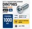 Винт с полукруглой головкой DIN7985 BlackWeld 6x12 ОЦ DIN7985 (1000) 144389 2