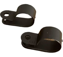 Крепеж серьга для кабеля (скоба) 23 Болта d 6 черная, 20 шт. 15-0540ф20