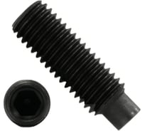 Винт Море-Метизов DIN 915, класс прочности 12.9, оксид, M4x8 мм, 10 шт. VINT915129OM4810М