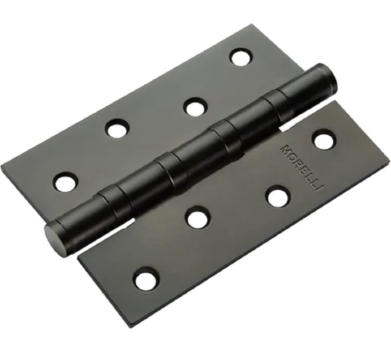 Петля стальная MORELLI MSN 100X70X2.5-4BB BL, с подшип. универсальная 1шт., цвет - черный 9015115