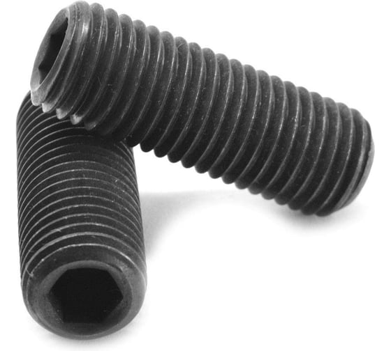 Винт Море-Метизов DIN 916, класс прочности 12.9, оксид, M8x6 мм, 10 шт. VINT916129OM8610М 1