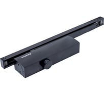 Дверной доводчик БУЛАТ ДД 812/5 CH-B (CS+LS+SL+HO+BC+DA+PA), 15-85 кг, черный, со скользящей тягой 13930
