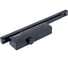 Дверной доводчик БУЛАТ ДД 812/5 CH-B (CS+LS+SL+HO+BC+DA+PA), 15-85 кг, черный, со скользящей тягой 13930 1