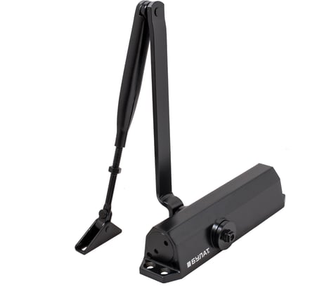 Дверной доводчик БУЛАТ ДД 302/3 B-B, 25-85 кг, черный 13691