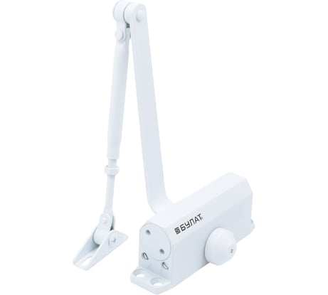 Дверной доводчик БУЛАТ ДД 501/2 A-W, 25-45 кг, белый 13493