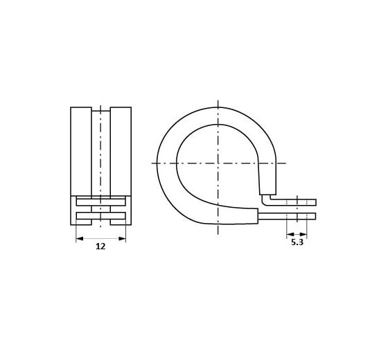 Хомут ЦКИ RLGU 10-12, Ц, уп. 50 шт. 65325