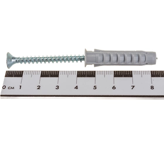 Дюбель для полнотелых материалов с шурупом Fischer SX 8х40 50 шт. коробка 132361