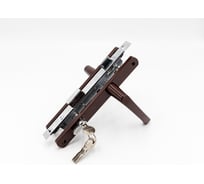 Замок врезной СКОБЯНОЙ мод,153U-20 коричневый, с вертушкой 010174