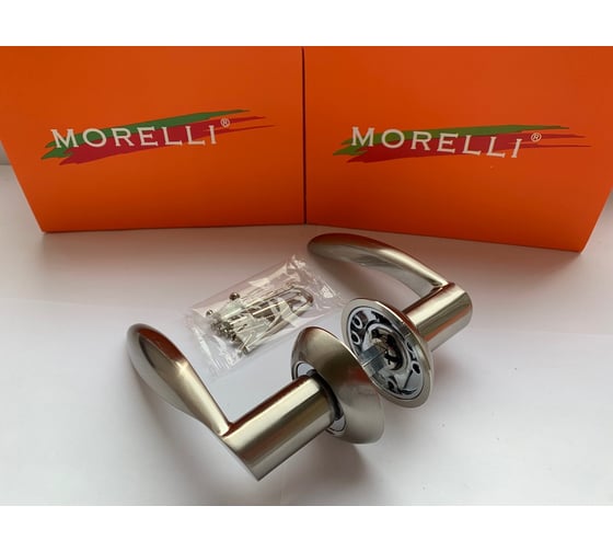 Дверная ручка MORELLI "Портал" MH-07 SN, цвет - белый никель 9010586