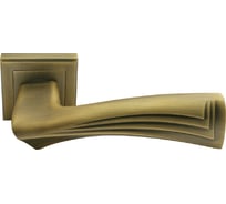 Дверная ручка MORELLI "Волны" MH-34 COF-S, на квадратной накладке, цвет - кофе 9010148