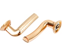 Дверная ручка MORELLI "Палаццо" MH-02P SG/GP, цвет - матовое золото/ золото, с перфорацией 9008240