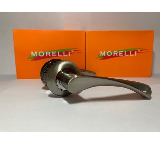 Дверная ручка MORELLI "Капелла" MH-01 SN, цвет - белый никель 9010634