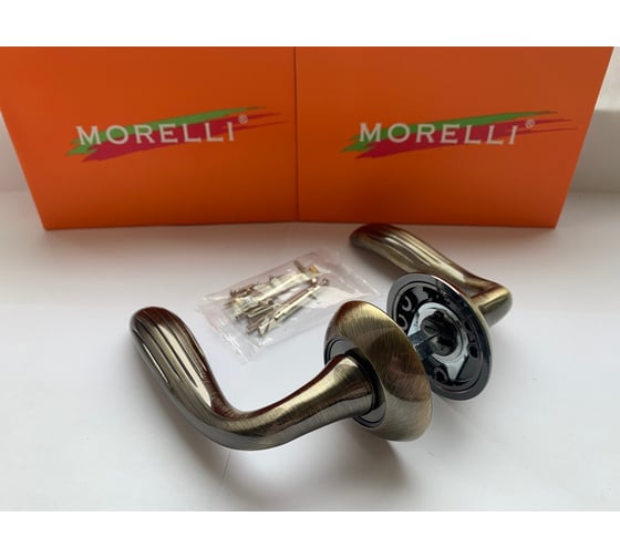Дверная ручка MORELLI "Trei" MH-10 AB, цвет - бронза 9008482