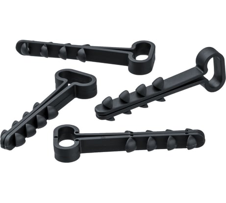 Дюбель-хомут Navigator NCU-F-5-10-45-50-BL для плоского кабеля, черные, упак. 50 шт. 82307