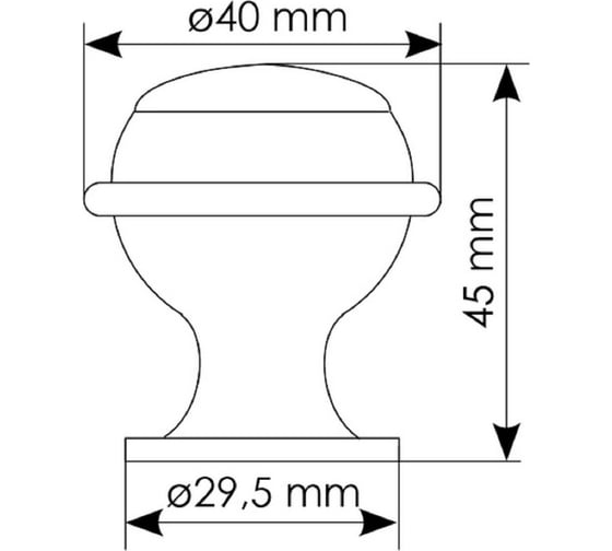 Дверной ограничитель MORELLI DS7 IB, цвет - итальянская бронза 9011305