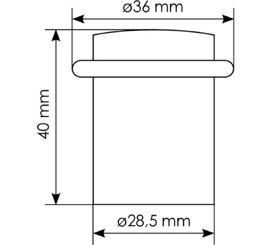 Дверной ограничитель MORELLI DS3 GP, цвет - золото 9009090