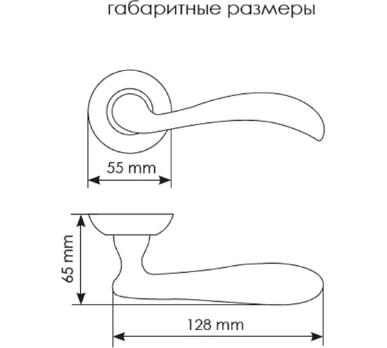 Дверная ручка MORELLI "Hermitage II" MH-31 COF, цвет - кофе 9010144