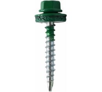 Кровельный саморез Rizzel 4,8x70 RAL 6029, сверло №1, 1250 шт. 00000319425