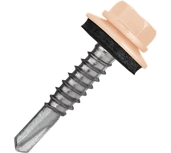 Кровельный саморез Rizzel 5,5x19 RAL 1035, сверло №3, 250 шт. 00000331003 1