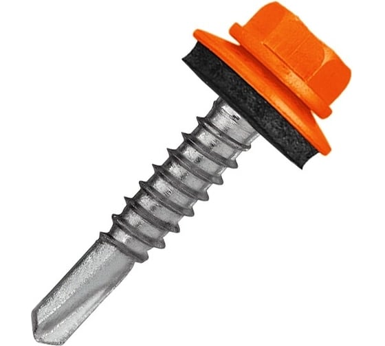Кровельный саморез Rizzel 5,5x25 RAL 2004, сверло №3, 3250 шт. 00000336829 1