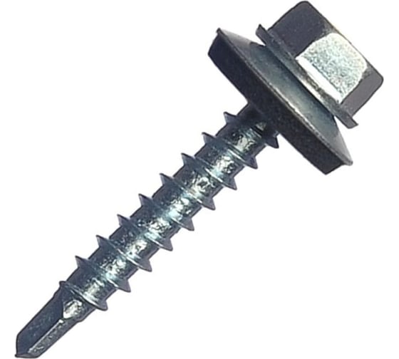 Кровельный саморез Rizzel 4,8x70 цинк, сверло №1, 1500 шт. 00000350123 1