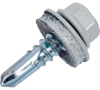 Кровельный саморез Rizzel 5,5x19 RAL 7035, сверло №3, 250 шт. 00000341855