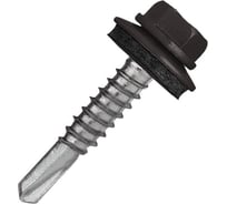 Кровельный саморез Rizzel 5,5x25 RAL 8019, сверло №3, 250 шт. 00000320802