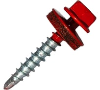 Кровельный саморез Rizzel 4,8x35 RAL 3020 сверло №1, 3000 шт 00000327616