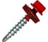 Кровельный саморез Rizzel 4,8x35 RAL 3020 сверло №1, 3000 шт 00000327616 1