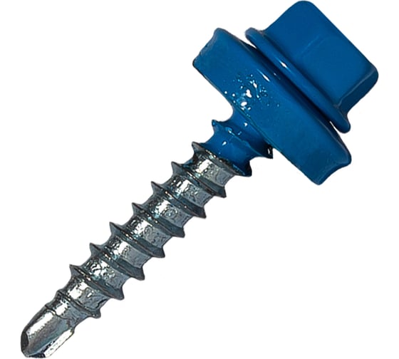 Кровельный саморез Rizzel 4,8x35 RAL 5015 сверло №1, 250 шт 00000345432 1