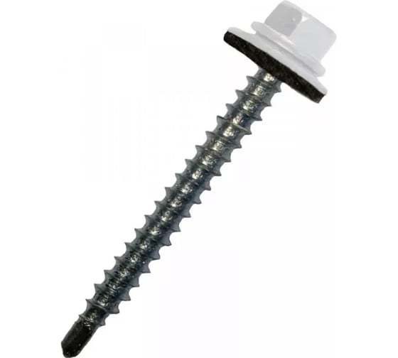 Кровельный саморез Rizzel 4,8x35 RAL 7035 сверло №1, 250 шт 00000341851 1