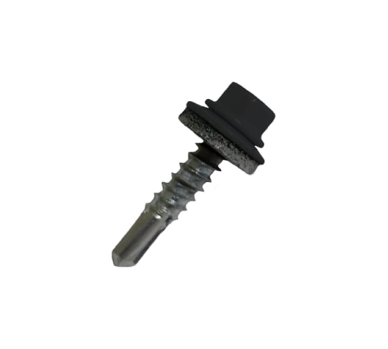 Кровельный саморез Rizzel 4,8x35 RAL 9005 сверло №1, 3000 шт 00000346603 1