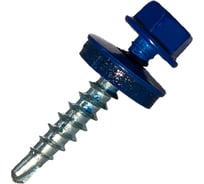 Кровельный саморез Rizzel 4,8x50 RAL 5002 сверло №1, 2000 шт 00000313503