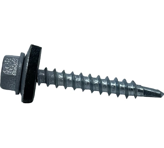 Кровельный саморез Rizzel 4,8x50 RAL 7004 сверло №1, 2000 шт 00000331032 1