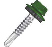 Кровельный саморез Rizzel 4,8x19 RAL 6018 сверло №2, 400 шт 00000438904