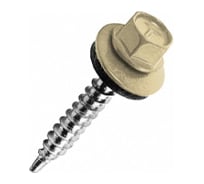 Кровельный саморез Rizzel 4,8x29 RAL 1014 сверло №1, 3500 шт 00000313498