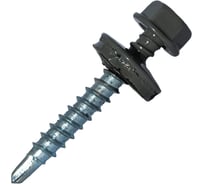 Кровельный саморез Rizzel 4,8x29 RAL 7005 сверло №1, 250 шт 00000434490