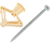 Анкер для листовых материалов ЕВРОПАРТНЕР нейлоновый, D10, с шурупом 4х60, 30 шт. K2 0490 0