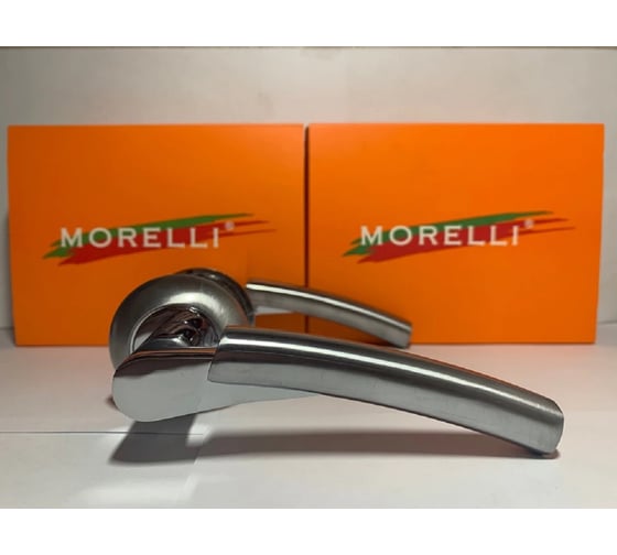 Дверная ручка MORELLI "Hall" MH-19 SC/CP, цвет - матовый хром/ хром 9009259