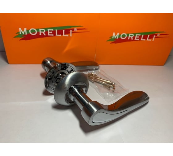 Дверная ручка MORELLI "London Eye" MH-26 SC/CP, цвет - матовый хром/ хром 9009873