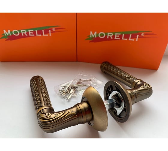 Дверная ручка MORELLI "Hermitage III" MH-32 COF, цвет - кофе 9010145