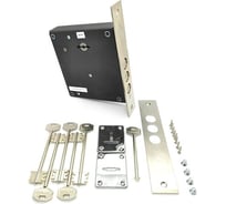 Замок Поливектор "Барьер-Премьер" бексет 63 мм, правый, лицевая планка,монтажный ключ, хром, длина ключа 85 4607154470367